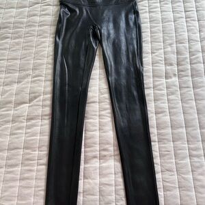 Spanx Black Faux Leather Leggings